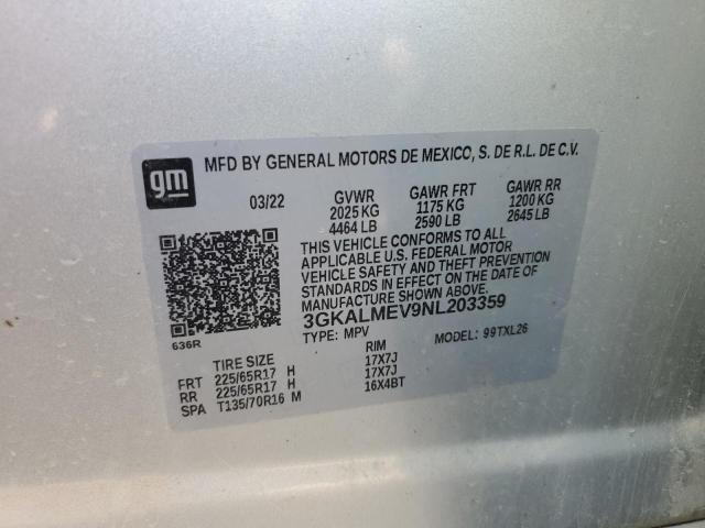 2022 GMC TERRAIN SL - 3GKALMEV9NL203359