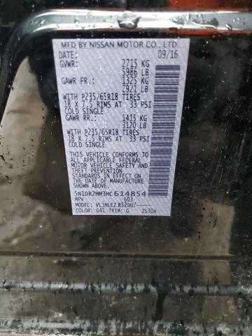 2017 NISSAN PATHFINDER - 5N1DR2MM3HC614854