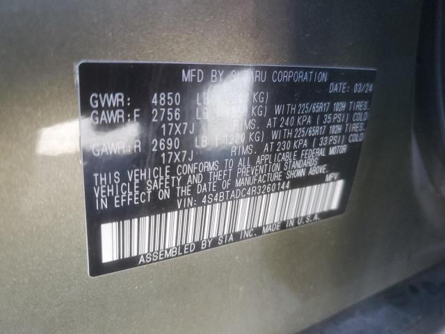 2024 SUBARU OUTBACK PR - 4S4BTADC4R3260144