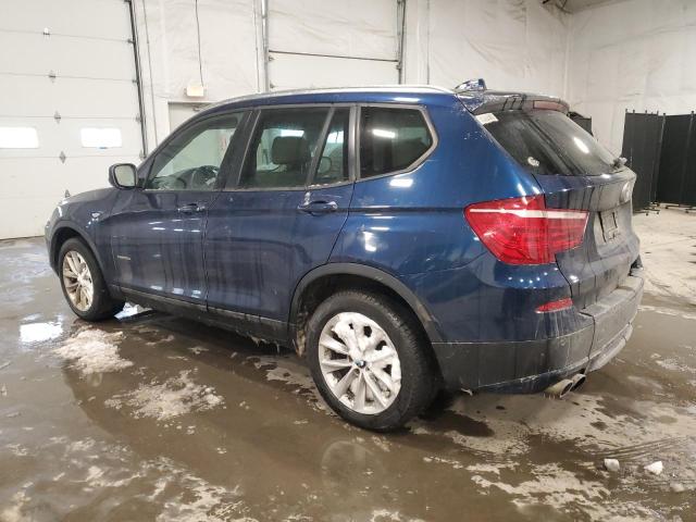 BMW X3 XDRIVE2 2013 blue  gas 5UXWX9C5XD0A12830 photo #3