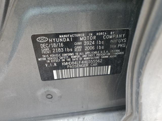 2017 HYUNDAI ELANTRA SE - KMHD84LF4HU355562