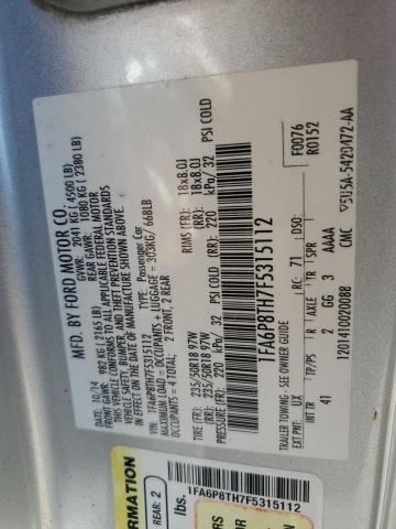2015 FORD MUSTANG - 1FA6P8TH7F5315112