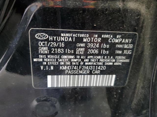 2017 HYUNDAI ELANTRA SE - KMHD74LF2HU311420