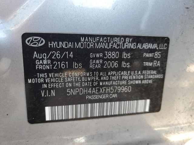 2015 HYUNDAI ELANTRA SE - 5NPDH4AEXFH579960