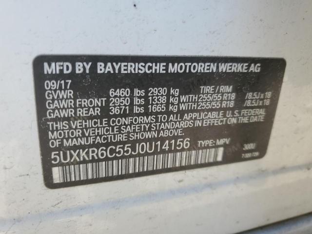 2018 BMW X5 XDRIVE5 - 5UXKR6C55J0U14156