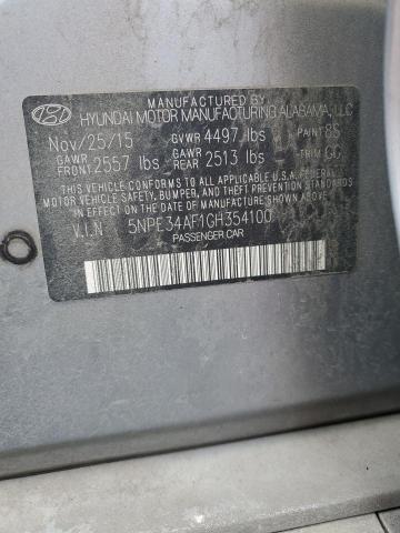 2016 HYUNDAI SONATA SPO - 5NPE34AF1GH354100