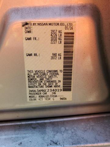 2016 NISSAN ALTIMA 2.5 - 1N4AL3AP6GC234019