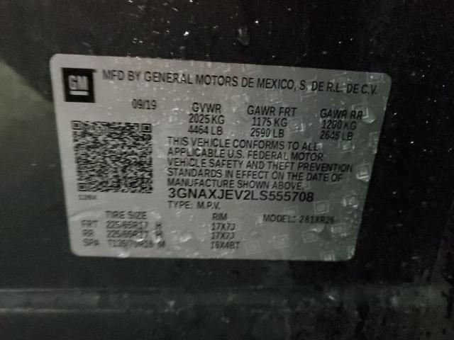 2020 CHEVROLET EQUINOX LT - 3GNAXJEV2LS555708