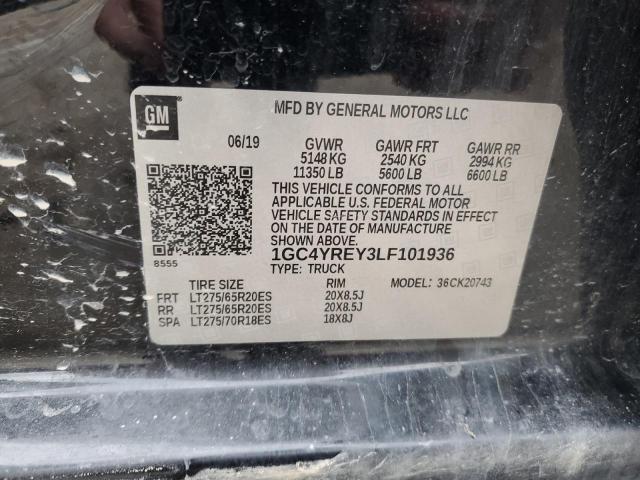 2020 CHEVROLET SILVERADO - 1GC4YREY3LF101936