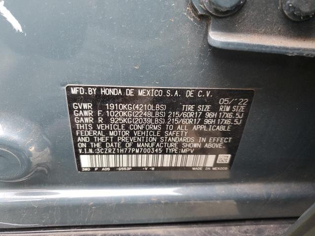 2023 HONDA HR-V 3CZRZ1H77PM700345