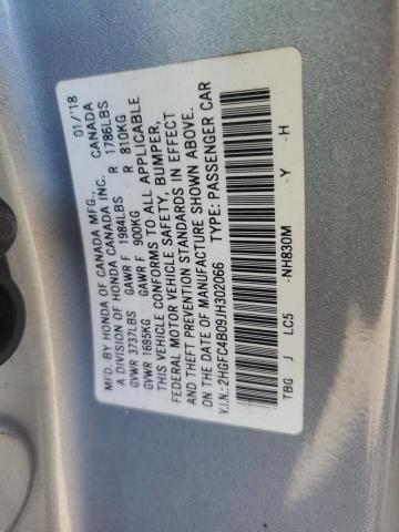 2018 HONDA CIVIC LX - 2HGFC4B09JH302066
