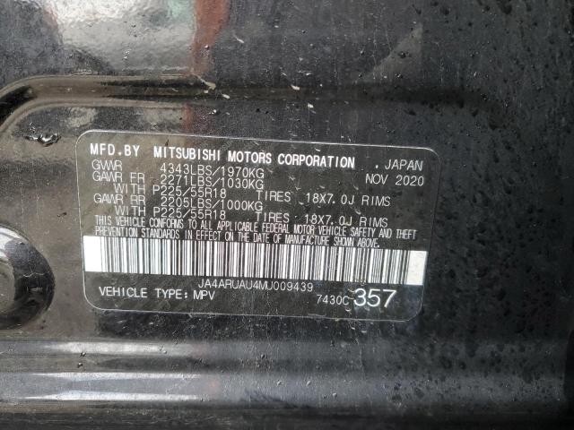 2021 MITSUBISHI OUTLANDER JA4ARUAU4MU009439