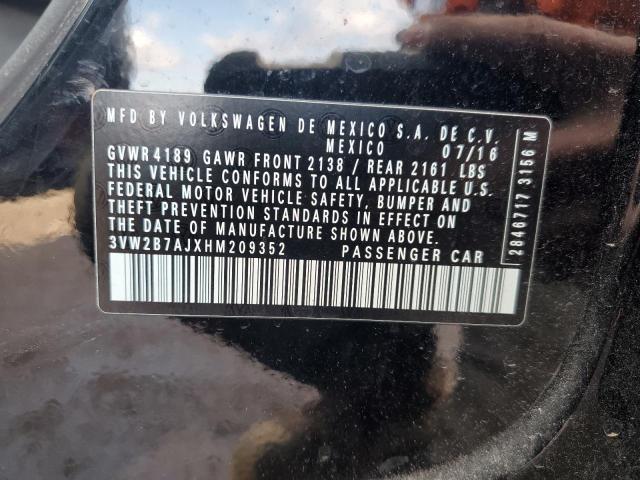 2017 VOLKSWAGEN JETTA S - 3VW2B7AJXHM209352