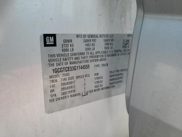 2016 CHEVROLET COLORADO L - 1GCGTCE33G1144558