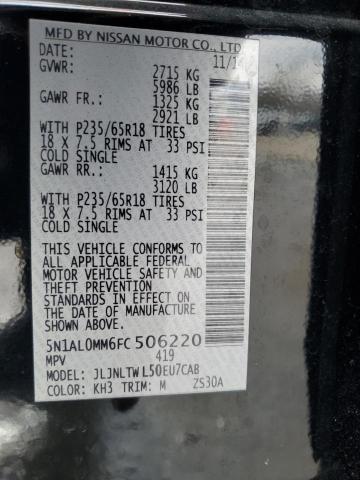 2015 INFINITI QX60 - 5N1AL0MM6FC506220