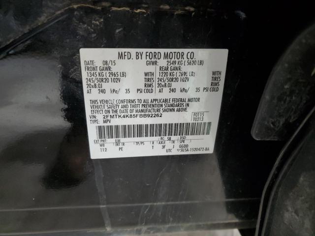 2015 FORD EDGE TITAN - 2FMTK4K85FBB92262