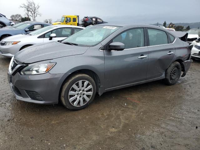 NISSAN SENTRA S 2016 gray  gas 3N1AB7AP8GY216992 photo #1