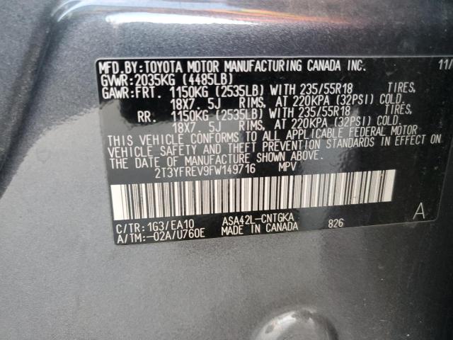 2015 TOYOTA RAV4 LIMIT - 2T3YFREV9FW149716