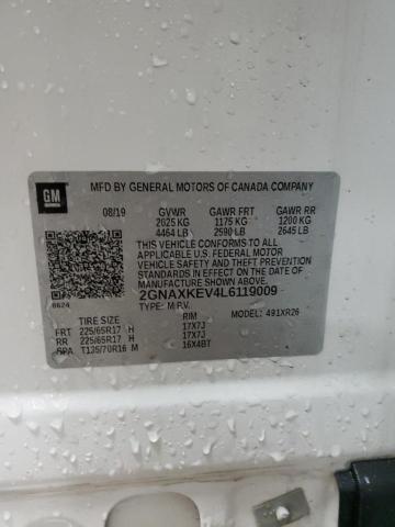 2020 CHEVROLET EQUINOX LT - 2GNAXKEV4L6119009
