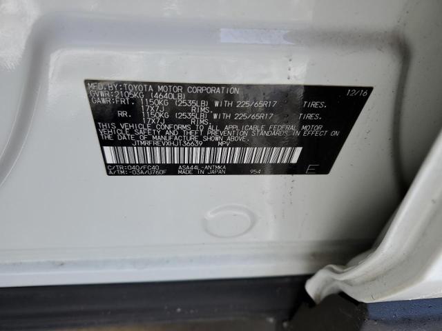 2017 TOYOTA RAV4 XLE - JTMRFREVXHJ136639