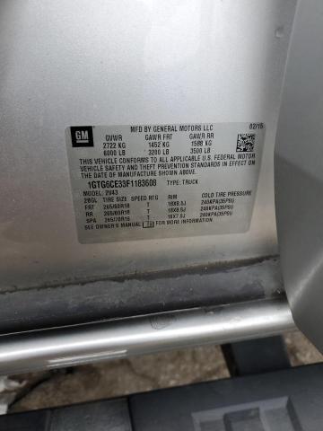 2015 GMC CANYON SLT 1GTG6CE33F1183608