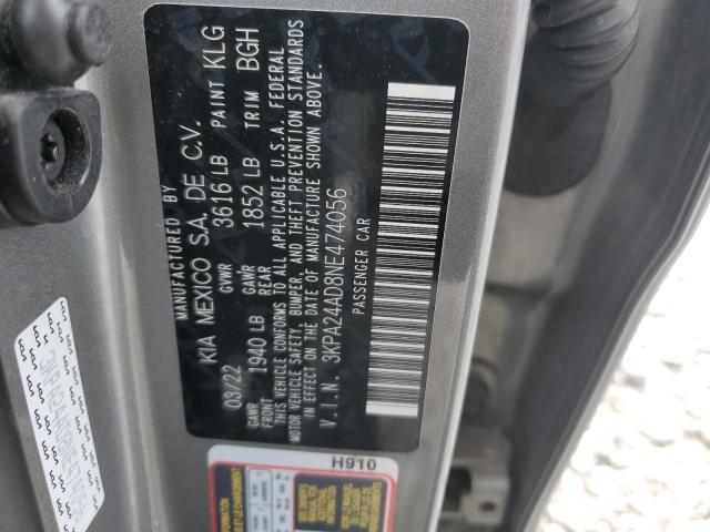 2022 KIA RIO LX 3KPA24AD8NE474056