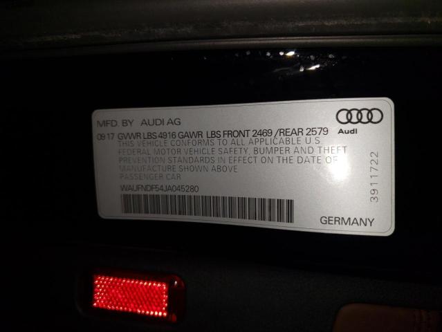 2018 AUDI A5 PRESTIG WAUFNDF54JA045280