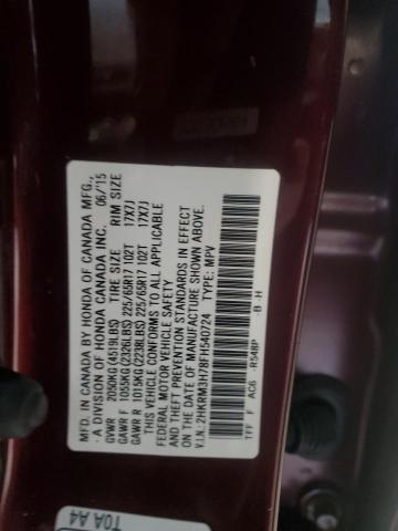 2015 HONDA CR-V EXL - 2HKRM3H78FH540724