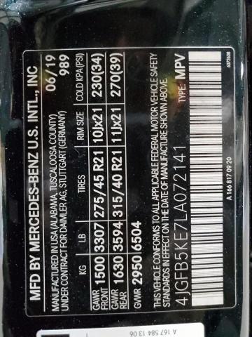 2020 MERCEDES-BENZ GLE 450 4M - 4JGFB5KE7LA072141