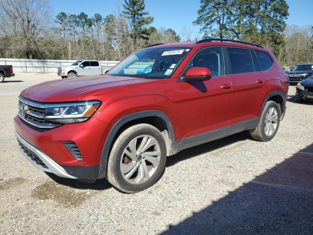 VOLKSWAGEN ATLAS SE 2021 red  gas 1V2WR2CA0MC517141 photo #1