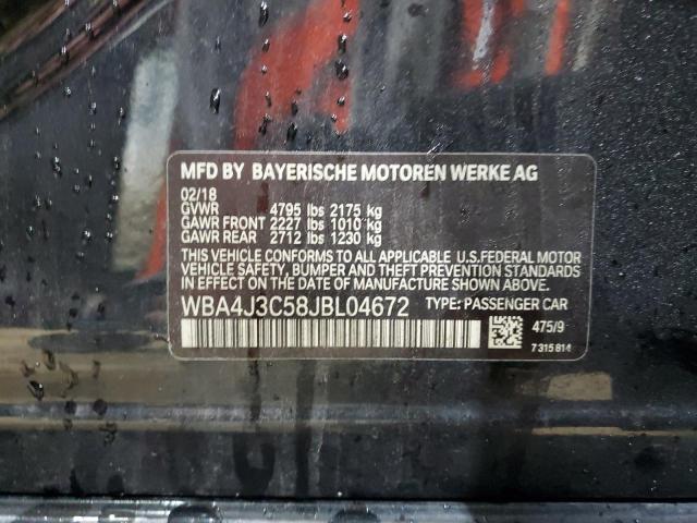 2018 BMW 430XI GRAN - WBA4J3C58JBL04672