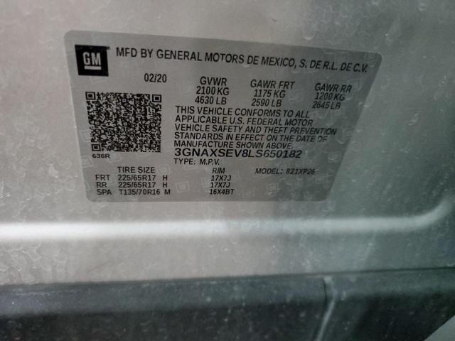 2020 CHEVROLET EQUINOX LS - 3GNAXSEV8LS650182