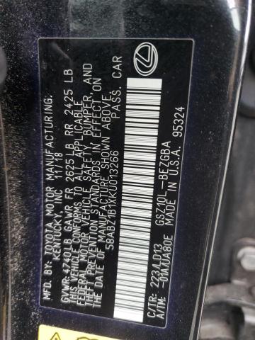 2019 LEXUS ES 350 - 58ABZ1B1XKU013266