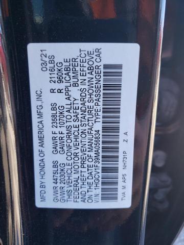 2021 HONDA ACCORD SPO - 1HGCV1F39MA056834