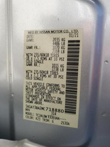 2021 NISSAN ROGUE SV - 5N1AT3BA2MC718880