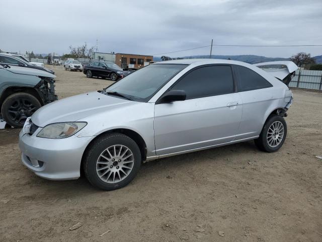 HONDA CIVIC LX 2005 silver  gas 1HGEM22525L049044 photo #1