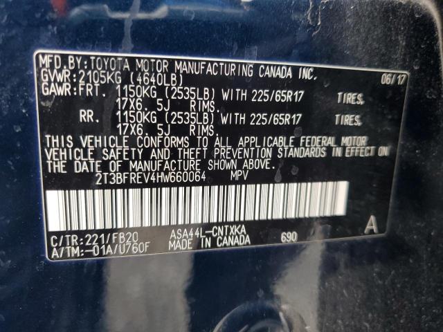 2017 TOYOTA RAV4 LE - 2T3BFREV4HW660064