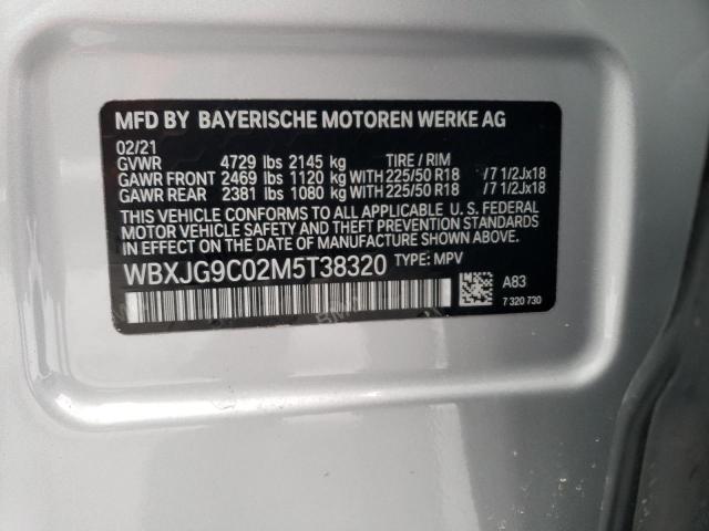 2021 BMW X1 XDRIVE2 - WBXJG9C02M5T38320
