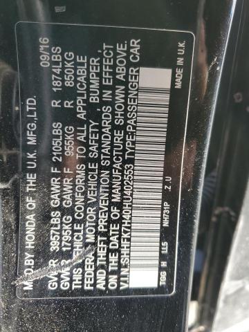2017 HONDA CIVIC SPOR - SHHFK7H40HU402553