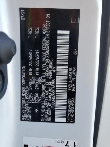 2021 LEXUS NX 300H BA JTJDJRDZXM2166755