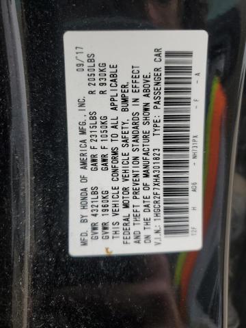 2017 HONDA ACCORD EX - 1HGCR2F7XHA301823