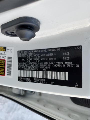 2022 TOYOTA HIGHLANDER - 5TDGZRBH2NS578701