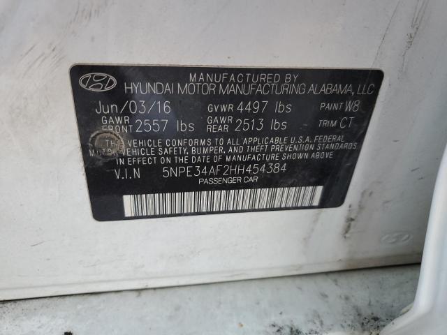 2017 HYUNDAI SONATA SPO - 5NPE34AF2HH454384