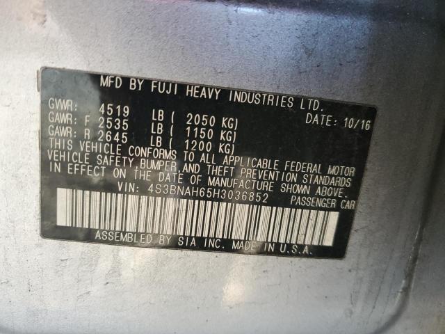 2017 SUBARU LEGACY 2.5 - 4S3BNAH65H3036852