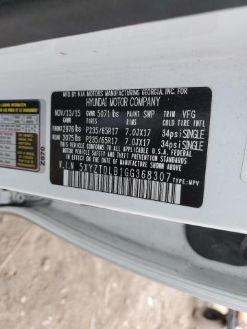 2016 HYUNDAI SANTA FE S - 5XYZTDLB1GG368307