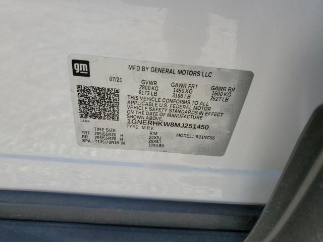 2021 CHEVROLET TRAVERSE L - 1GNERHKW8MJ251450