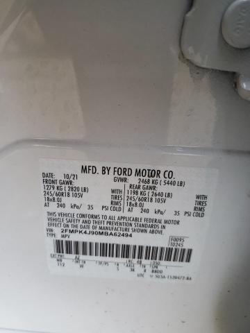 2021 FORD EDGE SEL - 2FMPK4J90MBA62494