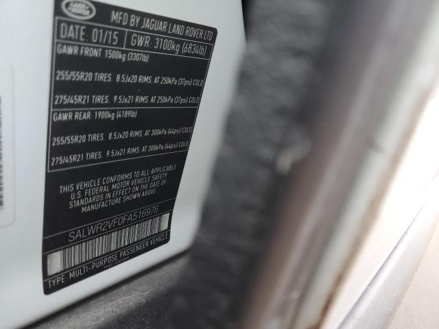 2015 LAND ROVER RANGE ROVE - SALWR2VF0FA516976