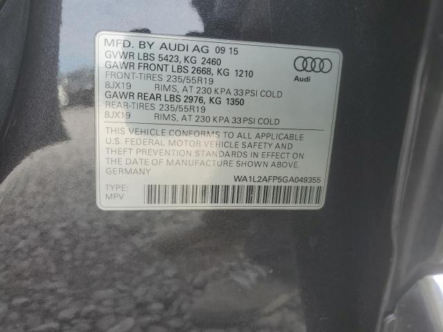2016 AUDI Q5 PREMIUM - WA1L2AFP5GA049355