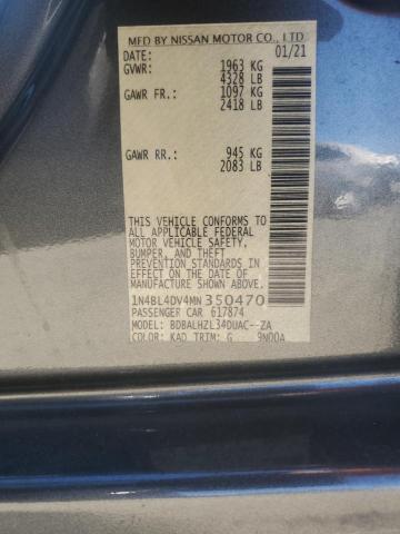 2021 NISSAN ALTAMA 1N4BL4DV4MN350470